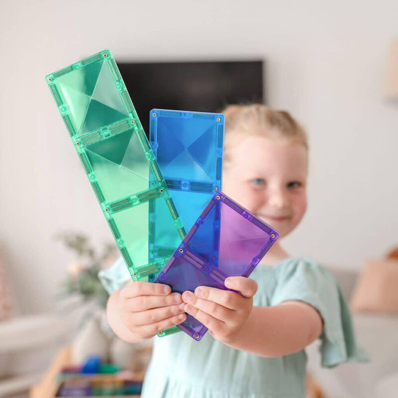 Connetix Tiles Rainbow Rectangle Pack 18 Pc image number 2