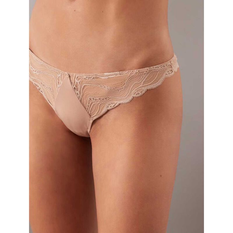 Calvin Klein Sensual Stretch Lace Thong image number 2