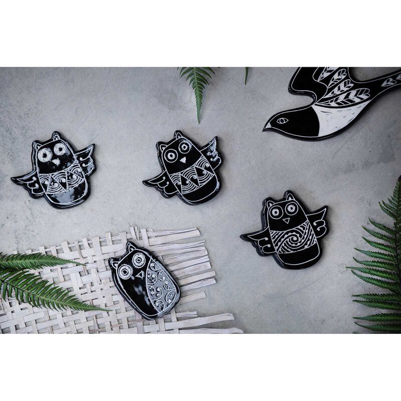 Borrowed Earth Ceramic Bird Small - Ruru (Assorted Sold Individually) image number 2
