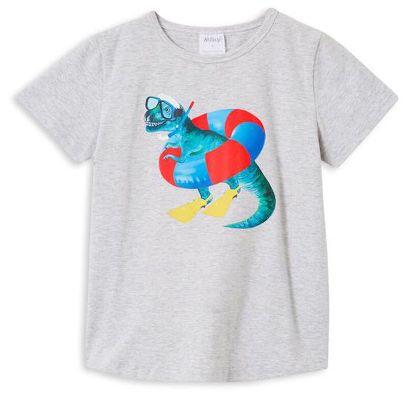 Milky Beach Dino Tee 00-1Y image number 0