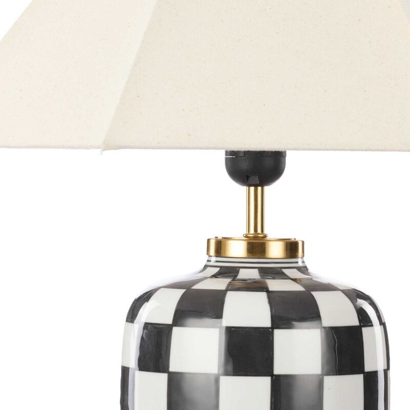 Academy Haynes Table Lamp - Black/White/Natural image number 3