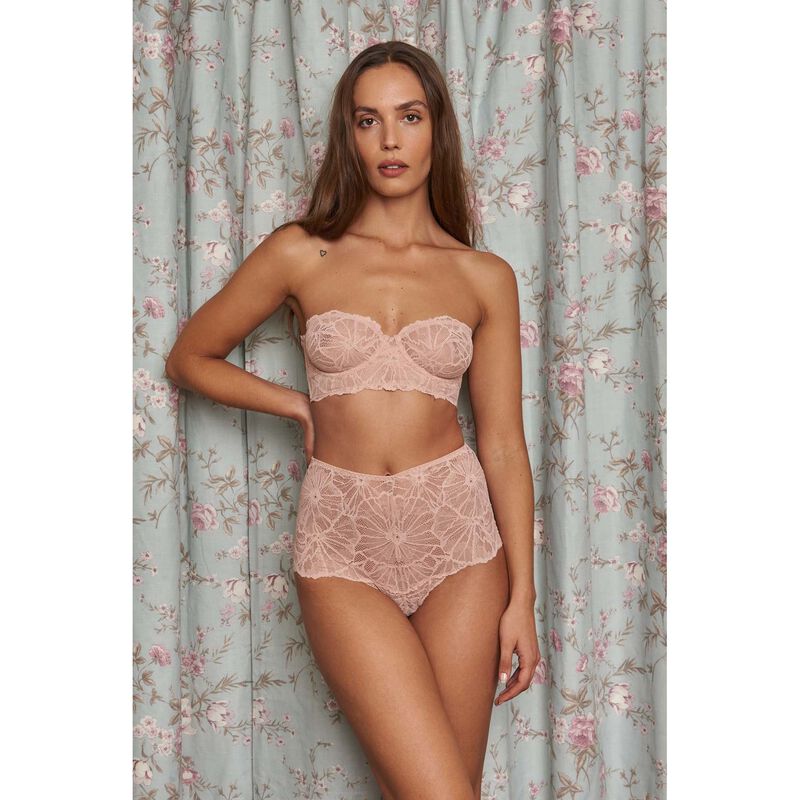Dora Larsen Noa Graphic Lace Strapless Bra image number 1