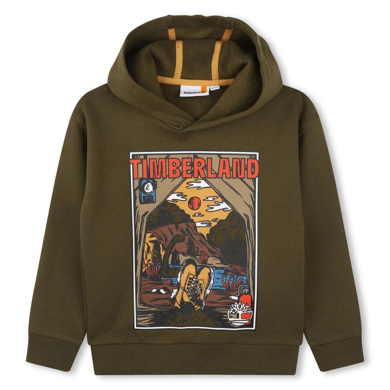 Timberland Framed Print Hooded Sweatshirt 10Y - 16Y image number 0