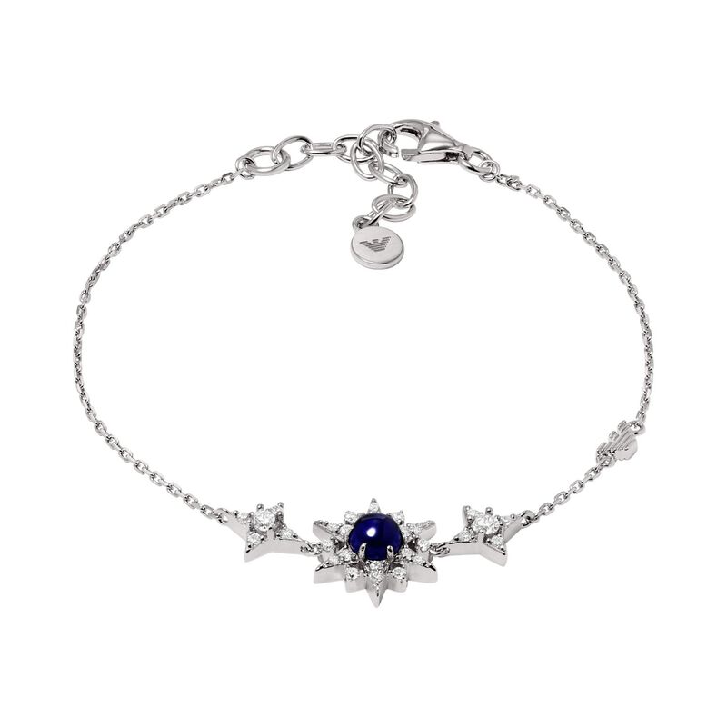 Emporio Armani Sterling Silver Station Bracelet image number 0