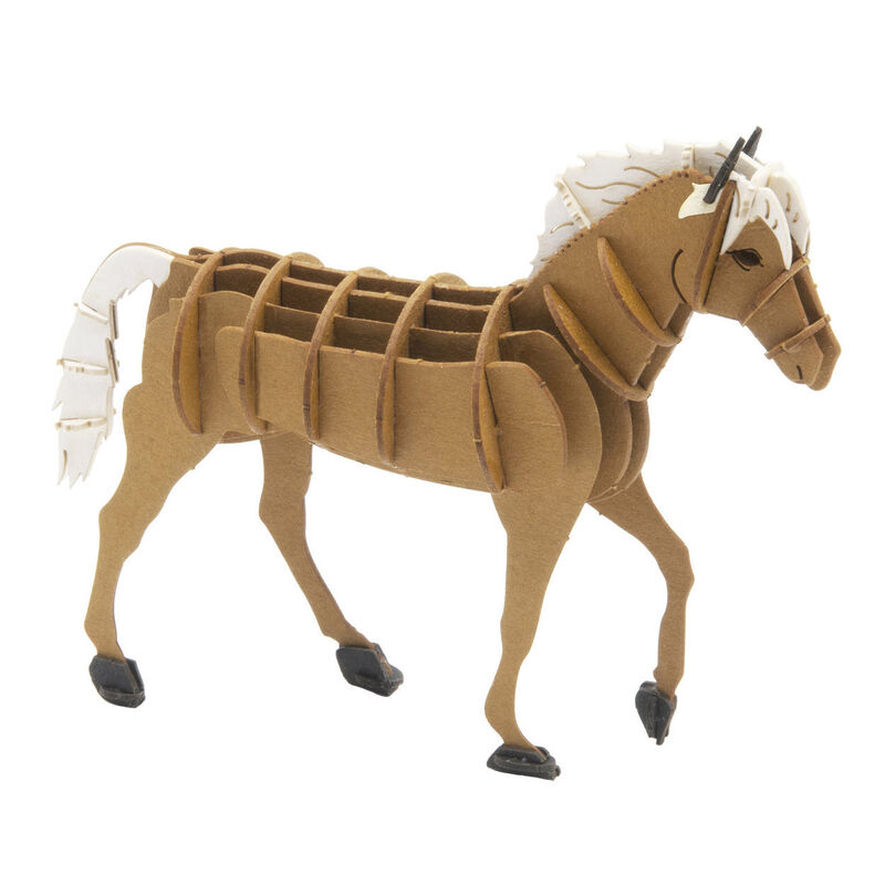 Fridolin 3D Paper Model - Haflinger Horse image number 0