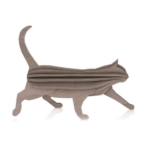 Lovi 3D Puzzle Decor Cat 12 cm Grey
