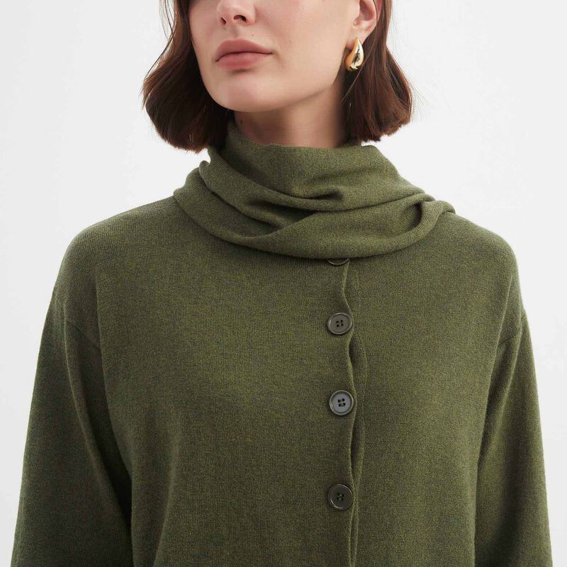 TIRELLI Wrap Collar Cardigan image number 2