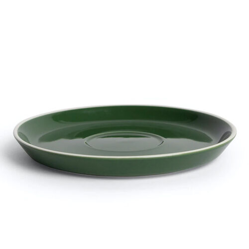 Acme Medium Roman Saucer Kawakawa Dark Green 15cm