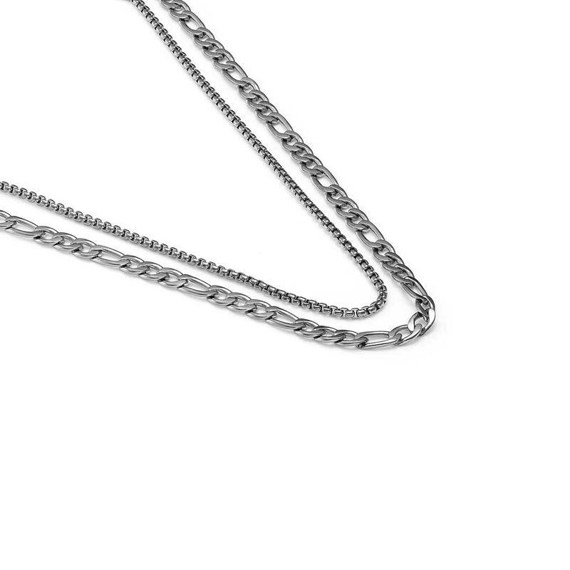 Silk & Steel Reflection Necklace image number 2
