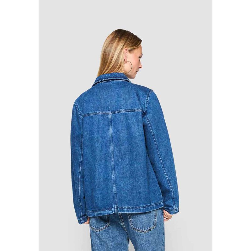 Seasalt Cornwall Reading Rocks Jacket Ii Mid Wash High Twist image number 1