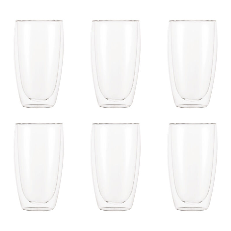 Bodum Pavina 6Pc Glass Double Wall Large 0.45L 15oz image number 0