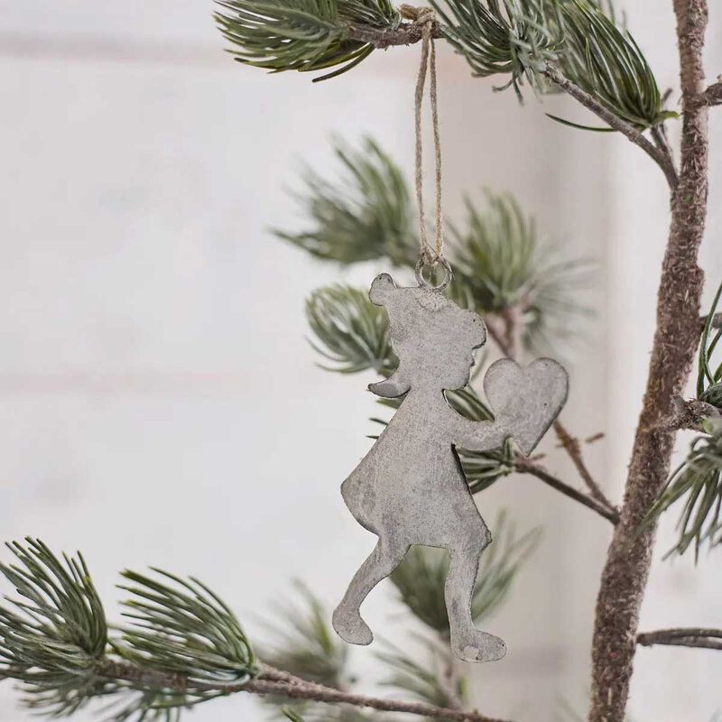 French Country Hanging Girl Ash Grey image number 1