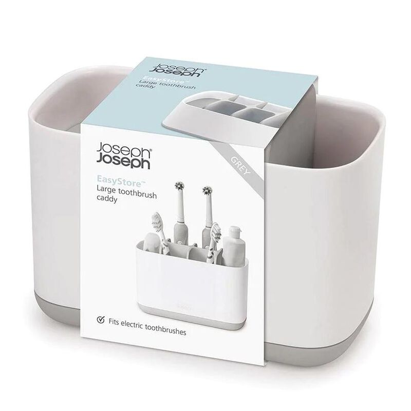 Joseph Joseph Easystore Large Toothbrush Caddy - Grey image number 0