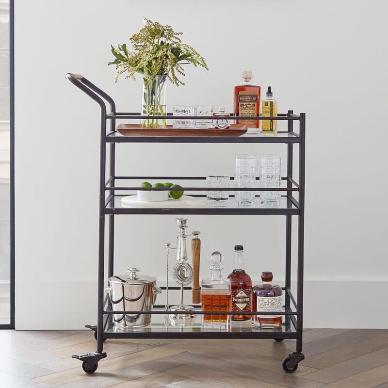 Pottery Barn Hugo Bar Cart Bronze image number 2