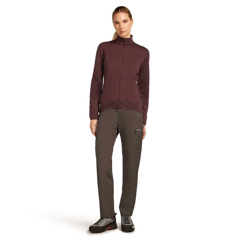 Icebreaker W Merino 400 RealFleece Descender LS Zip image number 3