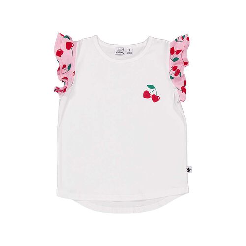 Kissed By Radicool Cherry Frill Tee
