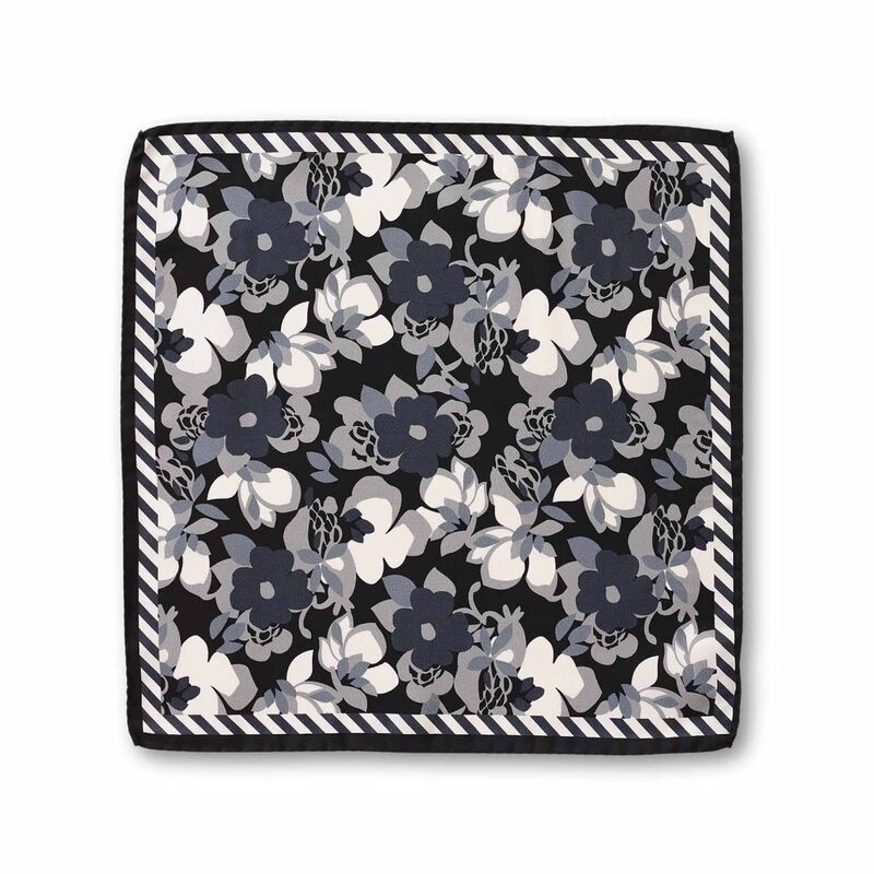 Gibson Shadow Floral Pocket Square image number 1