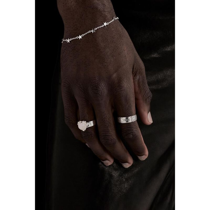 Stolen Girlfriends Club Snake Band Slim Ring image number 3
