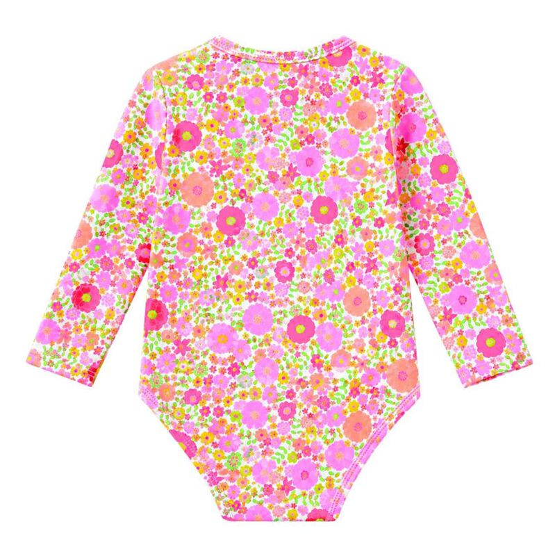 Milky Neon Bloom L/S Swimsuit 00-1Y image number 1