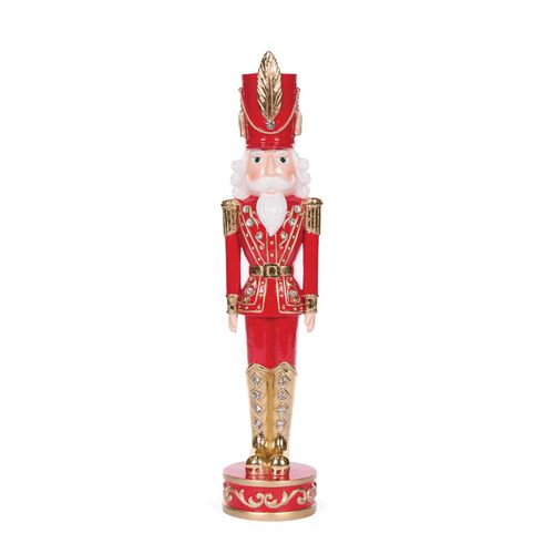 Holly & Ivy 43cm Red And Gold Jewel Nutcracker