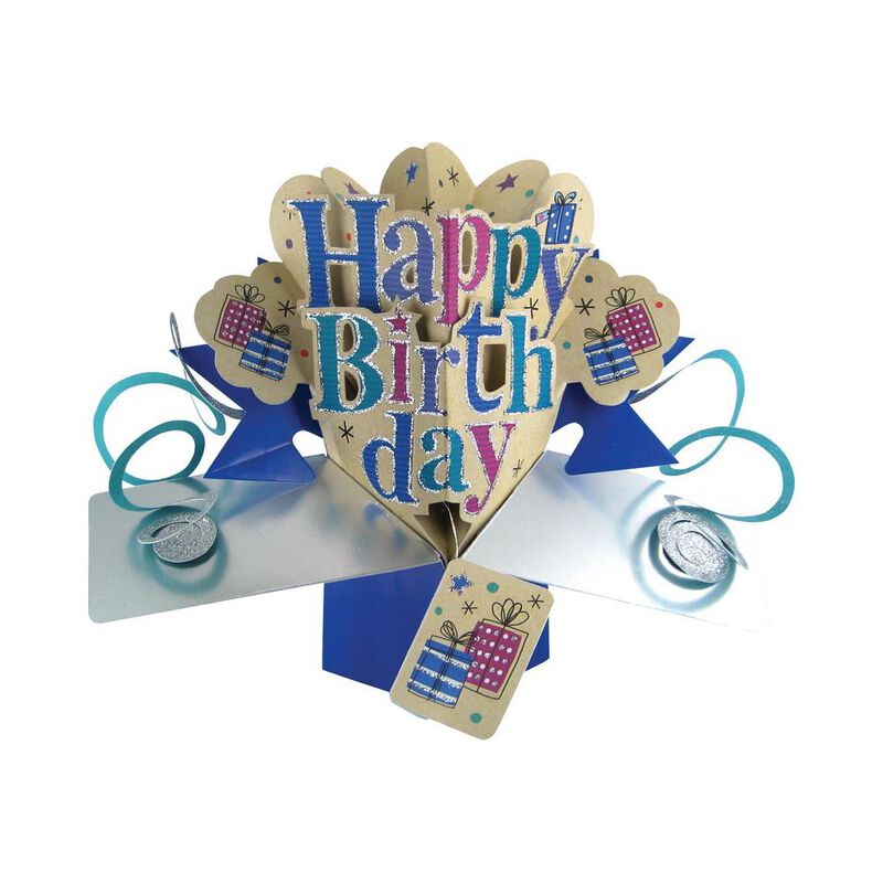 Antics Happy Birthday Male Pop Up Card image number 0
