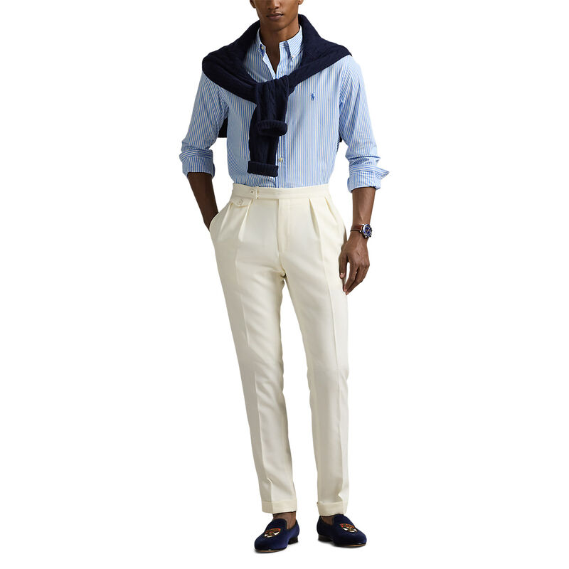 Polo Ralph Lauren Custom Fit Striped Stretch Poplin Shirt image number 3