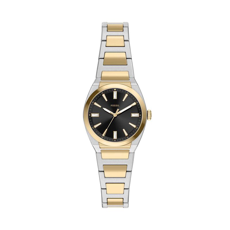 Fossil Everett 27mm Three-Hand Two-Tone Stainless Steel Watch image number 0