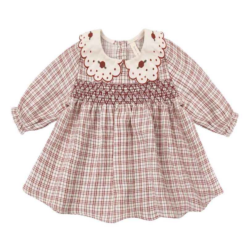 Quincy Mae Callie Dress Christmas Plaid 2-5Y image number 0