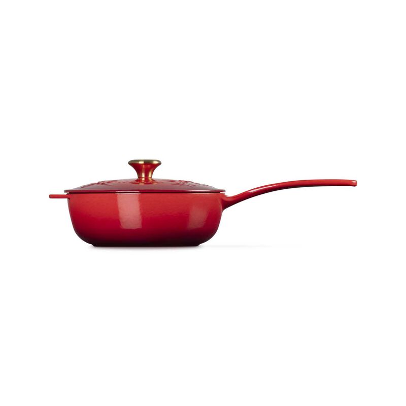 Le Creuset Saucier Pan 21cm Holly - Cerise image number 3