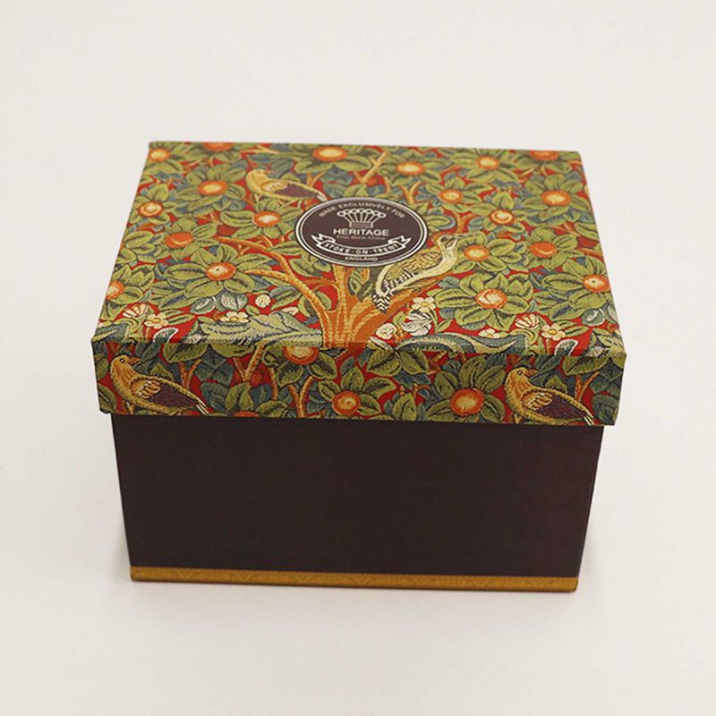 Dyme Bone China Conical Mug Single In Gift Box - Orange Fields Red image number 3