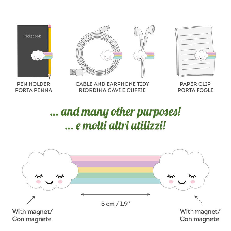 Legami Rainbow Magnetic Clip image number 2