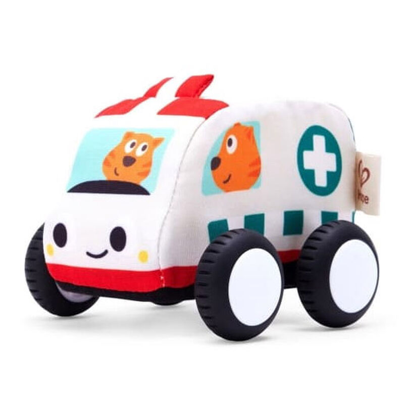 Hape Pull-Back Plush Car Set image number 2