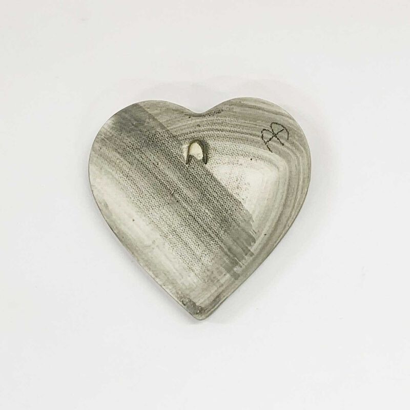 Borrowed Earth Kowhaiwhai Heart Small - Whanau Black image number 1