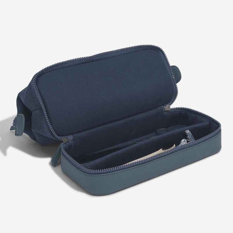 Stackers Canvas Wash Bag Large Blue image number 1
