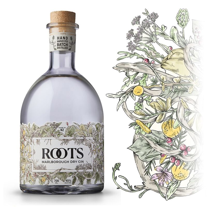 Roots Marlborough Dry Gin 700ml image number 0