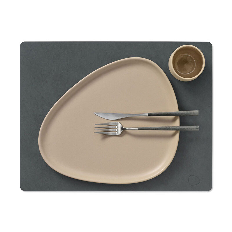 LIND DNA Tablemat Square Nupo - Anthracite image number 1