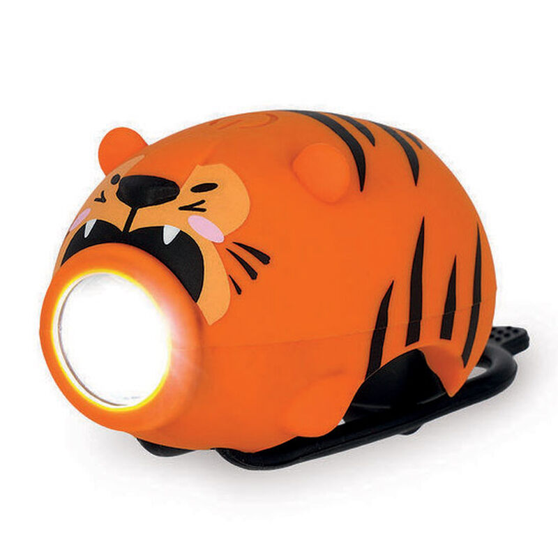 Legami Rechargeable Front Bike Light with Bell - Tiger image number 1