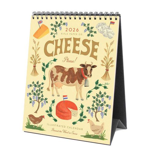 Rifle Paper Co. Cheese Desk Calendar 2026