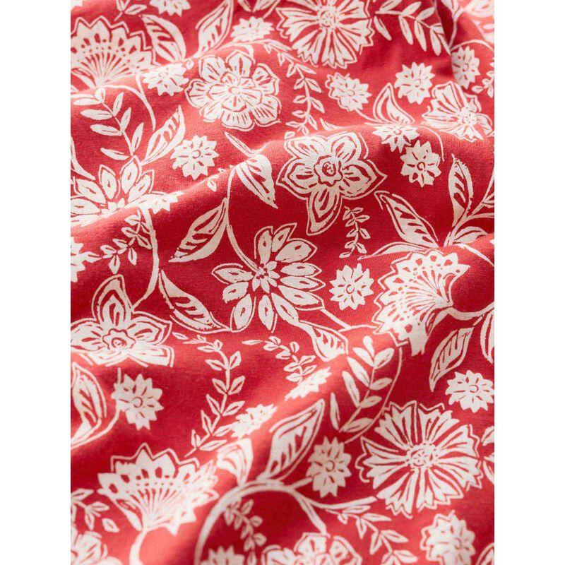 Seasalt Cornwall Rose Trellis Jumpsuit Carved Stems Tomato image number 2