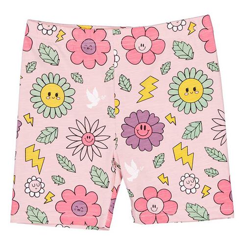 Kissed By Radicool Bike Short Smiley Flowers