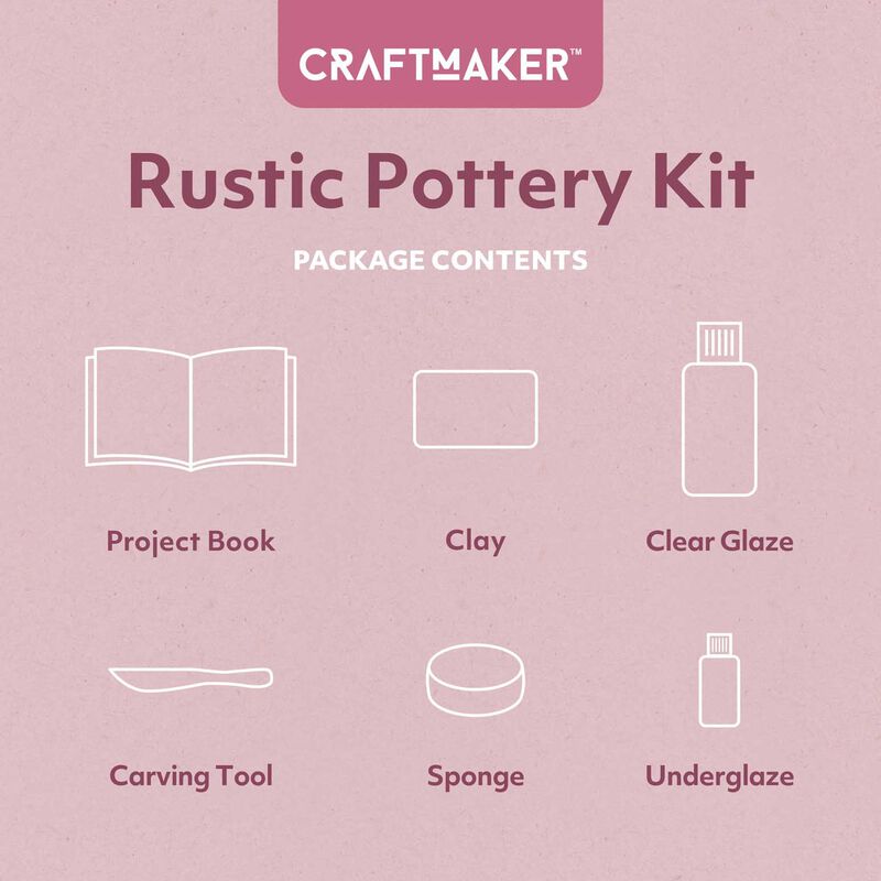Craft Maker Rustic Pottery Kit image number 2