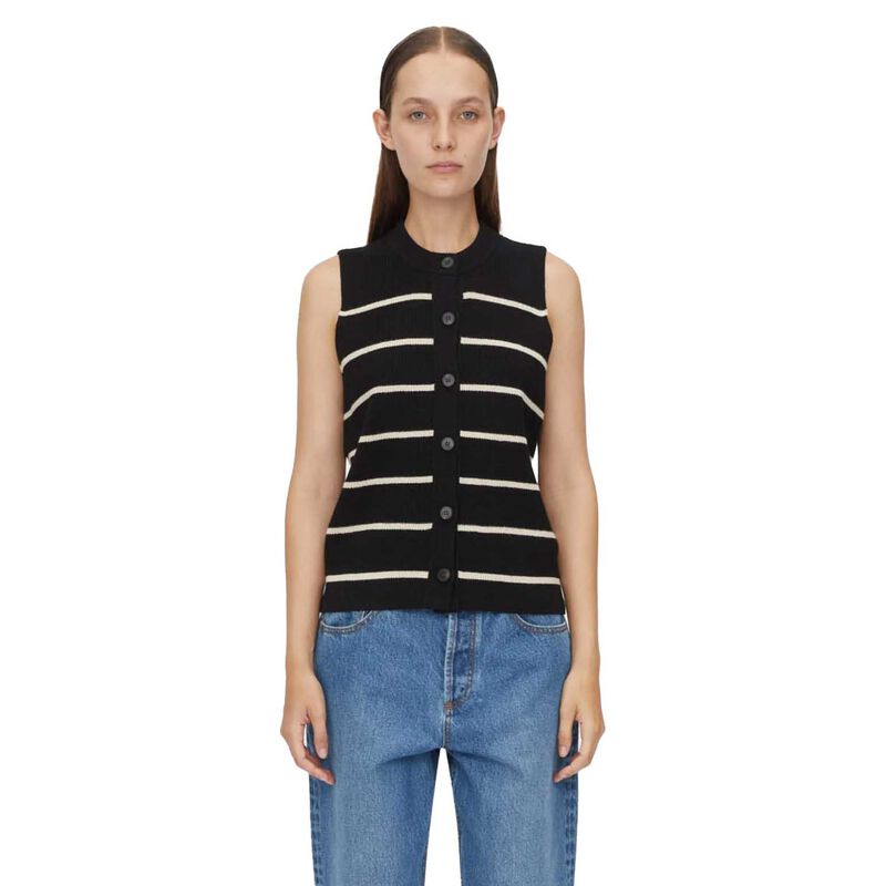 Camilla and Marc Gale Button Up Sleeveless Cardigan image number 0
