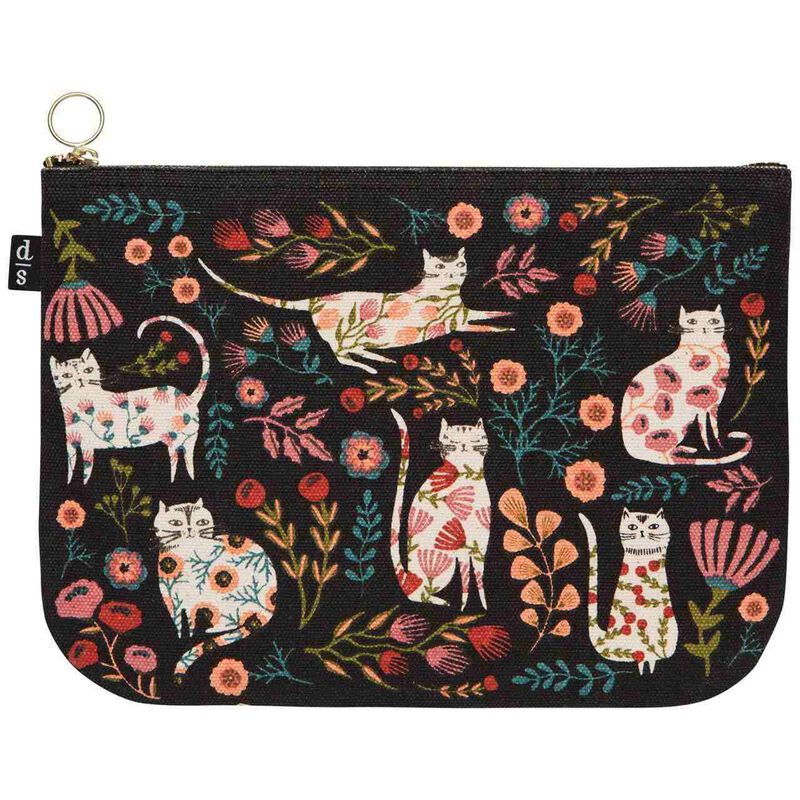 Danica Catbloom Large Zip Pouch image number 0