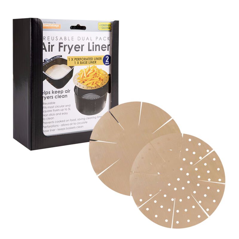 Toastabags Air Fryer Liners Round - Set of 2 image number 0