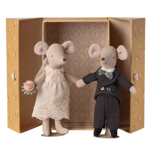 Maileg Wedding Mice Couple In Box Mum And Dad