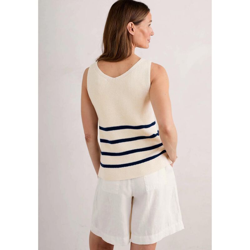 Seasalt Cornwall Canary Vest Veneer Chalk Maritime image number 1