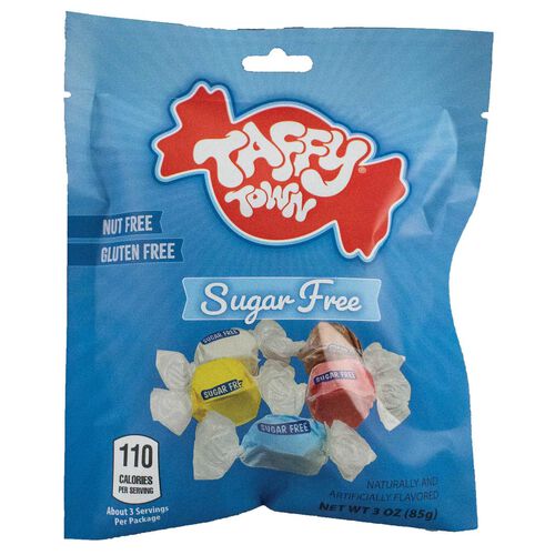 Taffy Town Sugar Free Assorted Taffy Pouch 85g