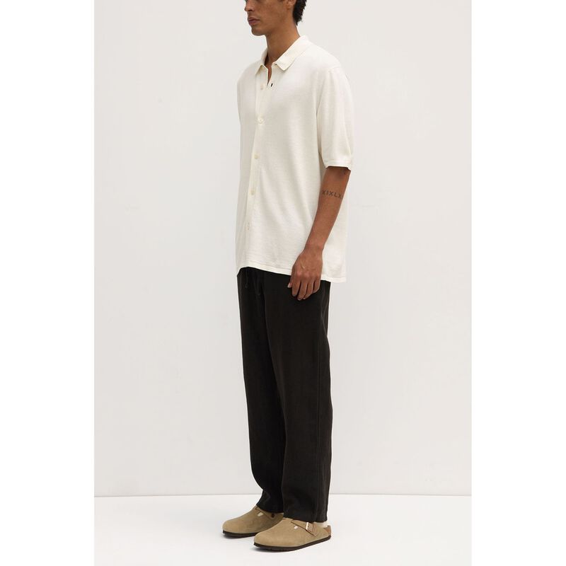 Assembly Label Kyle Knit Short Sleeve Shirt Cream image number 2