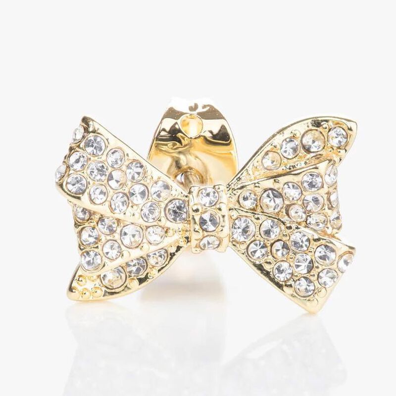 Ted Baker Barseta Crystal Bow Stud Earrings image number 1