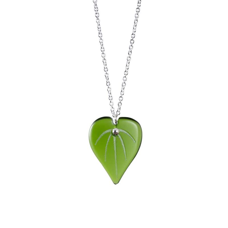 StoneArrow Jewellery Kawakawa Leaf Pendant - Green image number 0